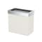 Gatco Modern Rectangular 3 Gal. Wastebasket, Matte Pearl/Chrome Lid 1939C - alternate 1