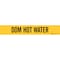 Brady Self-Adhesive Pipe Marker: DOM HOT WATER, 2.25in H x 14in W, Pack of 5 Each, 5PK 103554 - alternate 1