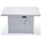 Leisuremod Chelsea Patio Modern Aluminum Propane Fire Pit Table, White CF44G-W - alternate 4