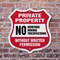 Signmission Private Property Shield Sign No Hunting, 6 inch X 6 inch, Plastic Sign, 2PK SHI-P-2PACK-6-450 - alternate 4