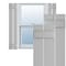 Ekena Millwork True Fit PVC Two Board Spaced Board-n-Batten Shutters, Hailstorm Gray, 11 1/4W x 28H, PR TFP101SBF11X028ST - alternate 1