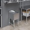 Amgood 1 bowl, Freestanding, 304 Stainless Steel, 14 in. W x 19 in. L x 33 in. H AMG SINK BAR S1C-101410-NF-Z - alternate 3
