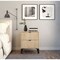 Homeroots 24" Oak Two Drawer Faux Wood Nightstand 533813 - alternate 2