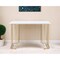 Homeroots 48" White and Gold Writing Desk 491483 - alternate 3