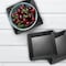 Smarty Had A Party 16 x 16 Black Square with Groove Rim Plastic Serving Trays 24 Trays, 24PK 7906-CASE - alternate 4
