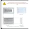 Sierra Grates 4 in. H X 14 in. W 1-Way 45 Degree Louvered, Steel, White Sidewall / Ceiling Register OWC414-WHT - alternate 3