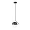 Z-Lite Realm Sphere 1 Light Pendant, Matte Black/Matte Opal, 10.75 In W x 11.25 In H 7517P11-MB - alternate 1