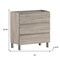 Homeroots 32" Natural Wood Freestanding Bathroom Vanity With White Sink And Three Drawers 624144 - alternate 2