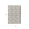 Homeroots 8' X 10' Taupe Beige And Khaki Floral Medallion Washable Indoor Outdoor Area Rug 614638 - alternate 3