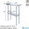 Amgood 30 in. x 12 in. Stainless Steel Work Table, Narrow Filler Table with 1.5 in. Backsplash for AMG WT-3012-BS-Z - alternate 2