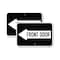 Signmission Front Door With Left Arrow, 12'' X 18'' 2 Signs, Heavy Gauge Aluminum, 2PK A-1218-2PACK-24390 - alternate 1