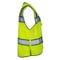 Dome75 Hi-Vis Heavy Duty Safety Vest MD Class ANSI/ISEA 107-2020 Class 2 , Reinforced Front Zipper 1 OV6124 - alternate 3