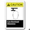 Signmission 10 in Height, Plastic, 10" x 7", ANSI-710CS Low Overhead Clearance ANSI-710CS Low Overhead Clearance - alternate 1
