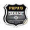 Signmission Papa's Garage I Can Fix Everything But Stupid, 18 inch X 18 inch, Vinyl Decal, 2PK SHI-D-2PACK-18-490-PAPA - alternate 1