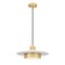 Z-Lite Ludo Matte White + Modern Gold 1 Light Pendant 829P16-MW-MGLD-LED - alternate 1