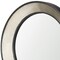 Homeroots 22" Champagne And Dark Brown Metal And Solid Wood Round Accent Mirror 607266 - alternate 3