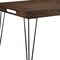 Homeroots 36" X 60" X 30" Walnut Black Metal Wood Dining Table 347338 - alternate 3