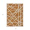 Homeroots 8' X 10' Copper And Beige Geometric Washable Indoor Outdoor Area Rug 600435 - alternate 4