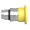 Schneider Electric Mushroom push button head 40mm, Harmony XB4, metal, yellow, 22mm, latching push pull ZB4BT5 - alternate 3