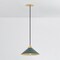Hudson Valley Lighting Clivedon 12 in. Pendant in Aged Brass/Soft Studio Green by Mark D. Sikes MDS1401-AGB/SSG - alternate 2