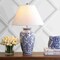 Jonathan Y Juliana 26.25" Chinoiserie Ceramic LED Table Lamp, Blue/White JYL8023A - alternate 3