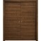 Sartodoors Sliding French Double Pocket Doors 36 x 80 inches, Ego 5000 Cognac Oak Veneer, Kit Rail Hardware ,  EGO5000DP-DKO-36 - alternate 1