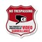 Signmission No Trespassing Shield Sign This Property, 6 Inch X 6 Inch, Plastic Sign SHI-P-6-410 - alternate 1