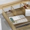 Martha Stewart Ryder Gold Mesh Metal 6 Compartment Large Desk Drawer Organizer for Accessories and Office Supplies HH-OHD17-GLD-MS - alternate 3