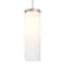 Besa Lighting Friz Cord Pendant, Opal Glossy, Satin Nickel Finish, 1x75W Incandescent 1JT-FRIZOG-SN - alternate 1