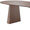 Homeroots 79" Walnut Solid Wood Double Pedestal Base Oval Dining Table 721102 - alternate 3
