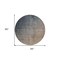 Homeroots 8' Taupe And Gray Round Ombre Washable Indoor Outdoor Area Rug 563705 - alternate 4