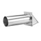 Lambro 344S Hood Vent, 6 in W Hood, 4-3/4 in H Hood, 4 in Duct, Aluminum Hood 344/S - alternate 2