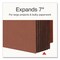 Pendaflex End Tab File Pocket, 7" Expansion, Letter Size, Brown, 5PK 63770P - alternate 2