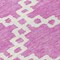 Homeroots 8' Blush And Ivory Round Geometric Washable Indoor Outdoor Area Rug 593752 - alternate 3