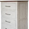 Homeroots 36" Brown and White Solid Wood Four Drawer Chest 524613 - alternate 4