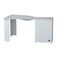 Homeroots 59" White Corner Computer Desk With Two Drawers 249807 - alternate 3