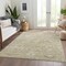 Homeroots 3' X 5' Beige And Brown Damask Washable Indoor Outdoor Area Rug 603497 - alternate 3