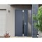 Vdomdoors Steel Door Cynex 6777 Grey Sidelight Exterior Window Stainless Inserts Single Modern Painted-W36+12 CYNEX6777EXD-GRE-W36+12 x H80-Left-hand Inswing - alternate 2