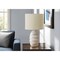 Monarch Specialties Lighting, 17"h, Table Lamp, Ivory Ceramic, Beige Shade, Contemporary, Modern I 9789 - alternate 3