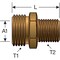 Gates Male Air Brake To Male Pipe Adapter Air Brake For Rubber Hose G33030-0604 - alternate 3