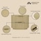 Manhattan Comfort Olivia Nightstand in Natural Oak and Gold - Set of 2 2-NS010-GNO - alternate 3