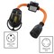 Ac Works 14-50P to L6-20R Adapter, 1.5 ft, 20A Breaker-Protected, Heavy-Duty STW S1450ICBL620 - alternate 3