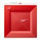 Smarty Had A Party Red Square Plastic Plates Dinnerware Value Set (120 Dinner Plates + 120 Salad Plates), 240PK 6979VP-CASE - alternate 6