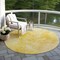 Homeroots 8' Gold And Yellow Round Nautical Washable Indoor Outdoor Area Rug 581733 - alternate 3