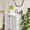Flash Furniture Haven 36in. Vanity w/Sink, Storage Cabinet w/Blk Hardware, Bottom Drawer, Marble Countertop, Wht FS-BN-4-36-KD-WH-HDBLK-GG - alternate 3
