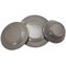 Studio California Mauna 12 Piece Dinnerware Set in  Gray Crackle Look Decal 114336.12 - alternate 2