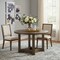 Homeroots 47" Oak Wood Pedestal Base Round Top Dining Table 631289 - alternate 2