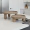 Homeroots Set of Two Gray And Natural Solid Wood Handmade Round Risers 609084 - alternate 4