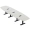 Skutchi Designs Arc Boat Conference Table With Power, 48 in W, 192 in L HAR-ABOT-48X192-T.BK-U779-EBLK - alternate 1