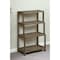 Homeroots 37" Chestnut Solid Wood Four Tier Step Bookcase 380029 - alternate 4